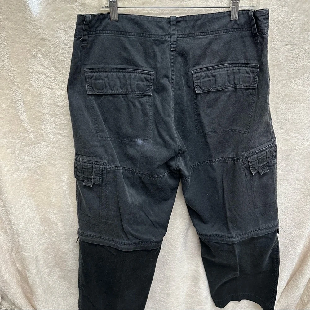 Vintage Y2K Nesi AG men’s baggy cargo pants zip off legs size 33 grunge